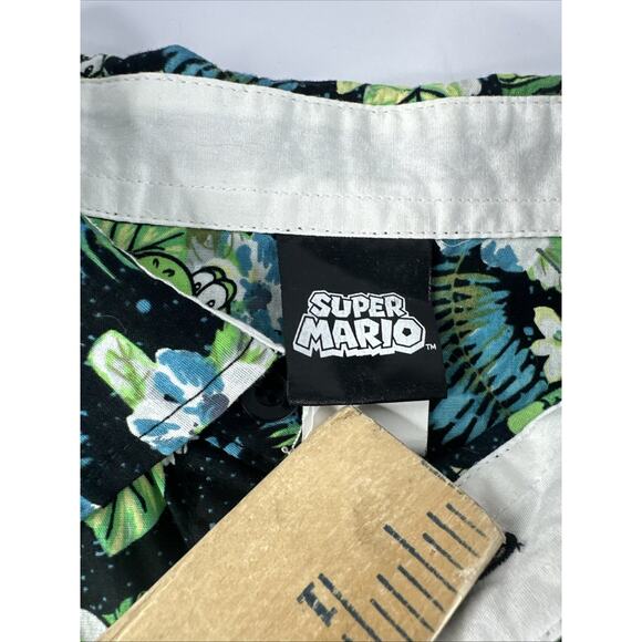 Nintendo Yoshi Tropics Button-Up Hawaiian Shirt BoxLunch XXL - Picture 3 of 8